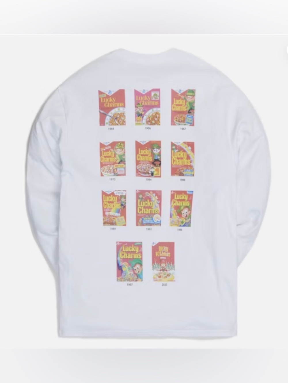 Kith for Lucky Charms Cereal Classic L/S Tee Size Medium In White BOX INCLUDED
